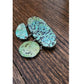 Vintage 70s Southwestern Brooch Pink Stamped 925 Sterling Silver Spiderweb Turquoise Dangle