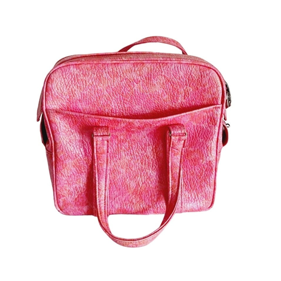 Vintage 60s Pink Mod Luggage Bag Samsonite Tote