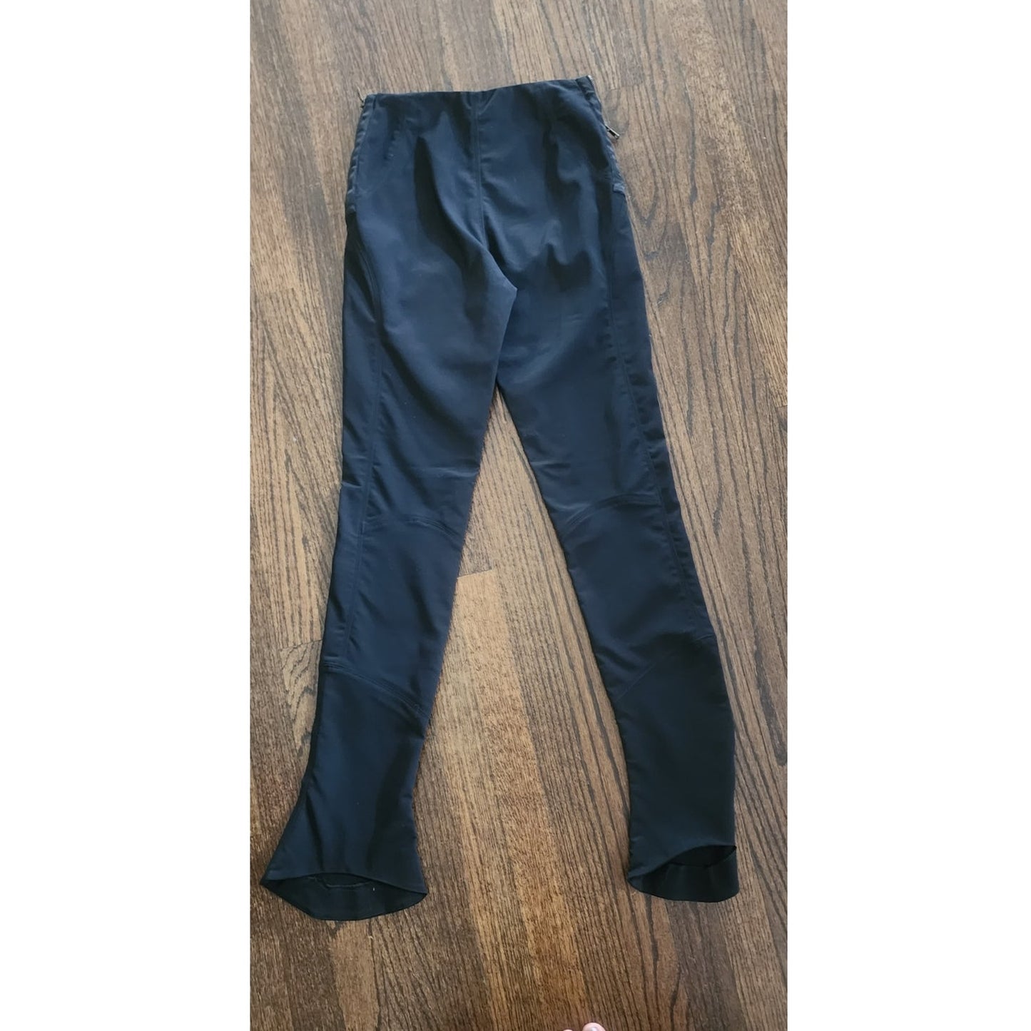 Vintage Y2K TOM FORD GUCCI Pants Black Stretch Flared Leg Side Zippers Low Rise