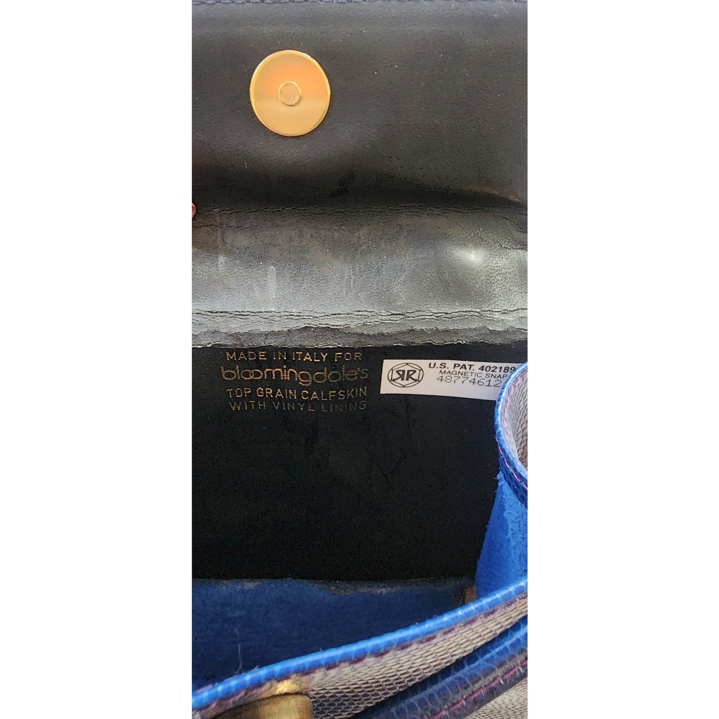 Vintage 90s Navy Blue Mini Purse Cross Shoulder Bag Clueless Bloomingdales
