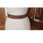 Vintage 1970s The Rowel Brown Belt Tooled Leather Horses Trees Cowboy Western