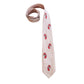 Vintage 30s Mens Tie Pink w/Red Horses Graphic Print