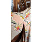 Vintage 1960s Traditional Japanese Silk Kimono Robe Floral Jacquard