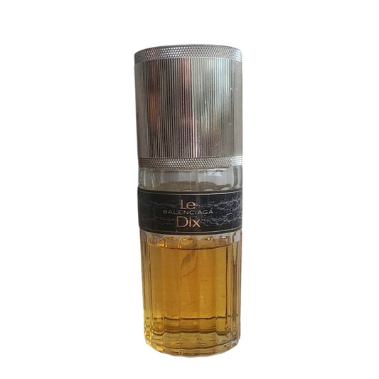 Vintage 1970s Balenciaga Perfume Le Dix Eau de Toilette 4 oz 70% Full RARE
