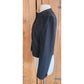 Vintage 90s Genny Blazer Black Jacket Lace Embroidery / S