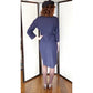 Vintage 50s Skirt Suit Navy Blue Baskin Chicago Styled by Rudy