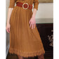 Vintage 80s Brown Dress Fringed Cowl Collar Mad Max Distopia Positive Attitude