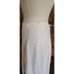 Vintage JIL SANDER Midi Skirt Paneled White Linen A Line w/Panels / Large