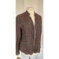Vintage Y2K Eileen Fisher Brown Linen Jacket Raw Edge Button Down/ M