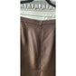 Vintage ESCADA Skirt Brown Metallic Silk Wool Blend Diamond Print / Waist 32" Size 44