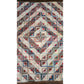 Antique Civil War Quilt Barn Raising Log Cabin Concentric Diamonds