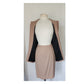 Vintage 1990s Sonia Rykiel Skirt Suit Beige Wool / M