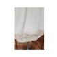 Vintage 70s Peasant Blouse Embroidered Cream Cotton Lace Short Sleeves