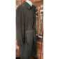 Vintage 1990s Ralph Lauren Mens Coat Brown Olive Green Trench Raincoat Large 40R