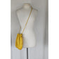 Vintage 80s Shoulder Bag Yellow Leather Crossbody