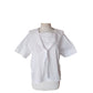 Vintage 80s LAURA ASHLEY Blouse Sailor Collar White Cotton Shirt Neo Edwardian