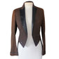 Vintage 1920s Mens Tuxedo Tailcoat Brown Wool Antique Formal Jacket Joseph Horne XS