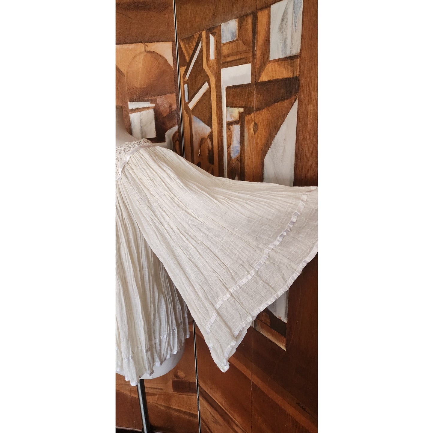 Vintage Gauzy Cotton Blouse Angel Sleeve Boho Inty Huasy Ecuador Boho Hippie