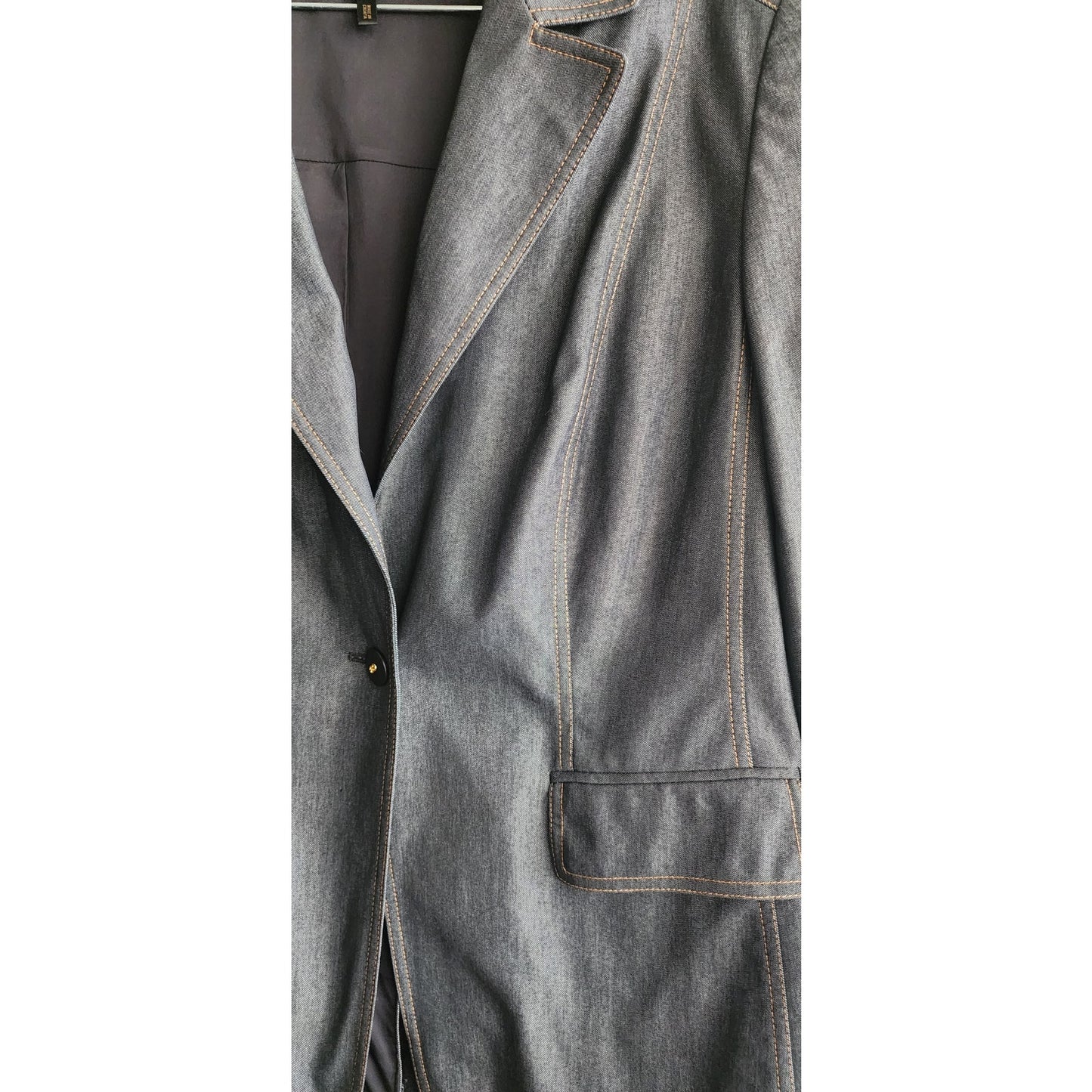 Vintage Y2K Escada Pant Suit Dark Wash Denim Neiman Marcus