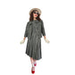 Vintage 1960s Sybil Connolly Skirt Suit Gray Black Striped Wool / Small