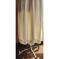 Vintage 70s Oscar de la Renta Cream Silk Skirt Eyelet Lace