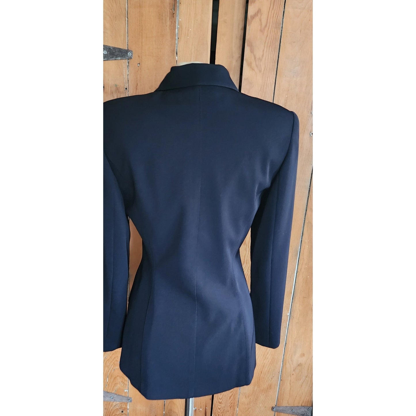 Vintage 80s Black Blazer Double Breasted Kasper