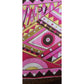 Vintage 60s Pucci Silk Scarf VIVARA Print Pocket Square Pink Brown