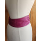 Vintage 80s Purple Leather Belt Bow Ginnie Johansen Dallas