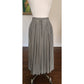 Vintage 1970s Long Skirt Houndstooth Wool High Waisted Pleated / S
