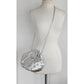 Vintage 80s Silver Bag Crossbody Shoulder Purse Rhinestone Studs