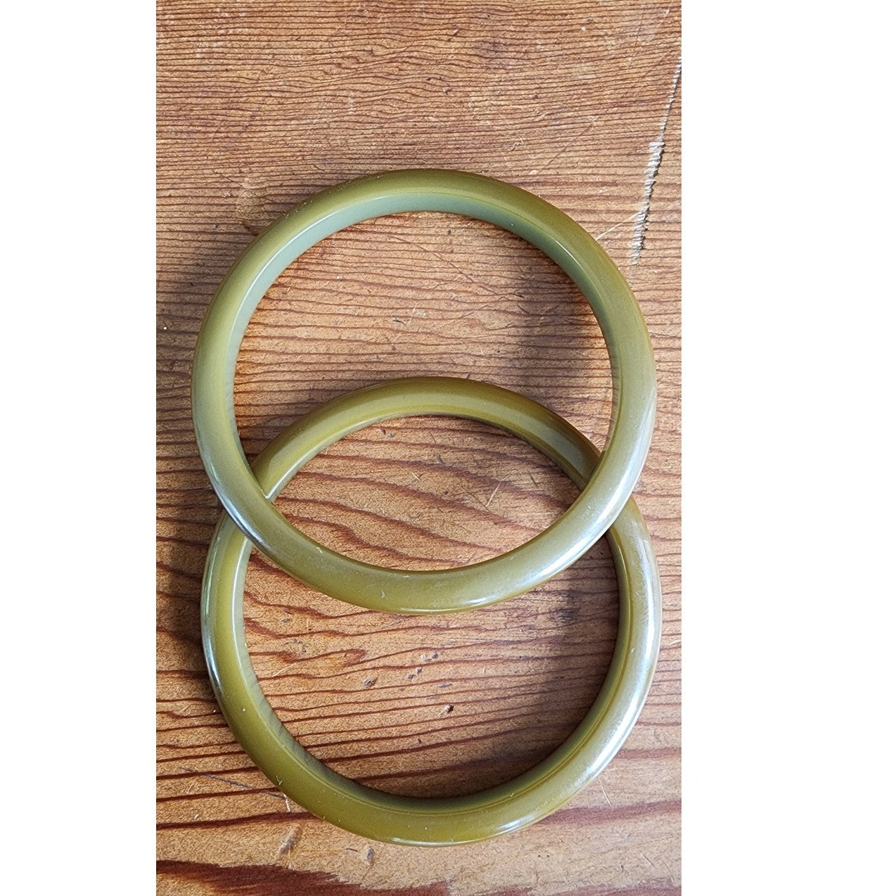 Vintage Bakelite Bangles Set of 4 Bracelets Spacers Three Inch Diameters