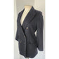 Vintage 90s Black Blazer Antonio Baldan Double Breasted