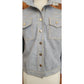 Vintage 70s S Howard Hirsh Jacket Blue Denim Shirt Country Western Cowgirl
