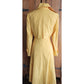 Vintage 70s Yellow Trench Coat Double Breasted Raincoat / S