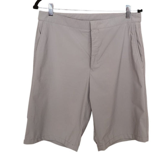 Vintage Prada Sport 2000s Linea Rossa Mens Shorts Grey Red Logo Tab Archival Adjustable