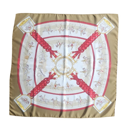 Vintage Silk Scarf Hermès Les Allures du Cheval Ledoux Equestrian Horses Square