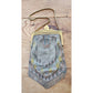 Vintage 1920s Whiting & Davis Evening Bag Painted Mesh Steel Art Deco