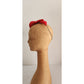 Vintage Red Hat Sculpted Swirled Wool Alva Millinery