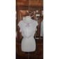 Vintage 1900s Blouse White Antique Edwardian Crochet Lace Cropped Top Button Down