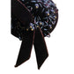 Vintage 1950s Hat Chanda Brown Beaded Velvet Asymmetrical Fascinator Bonwit Teller
