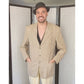 Vintage Mens Blazer Beige Linen Banana Republic 38R