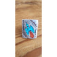 Vintage Mens Ring Native American Sterling Silver Thunderbird Turquoise Coral Chip Mosaic Navajo Inlay