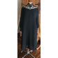 Vintage 1970s Giorgio Sant'Angelo Dress Black Silk Georgette & Lace