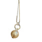 Vintage 60s Pendant Necklace Gold Disco Ball Globe