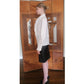 Vintage 90s Jil Sander White Structured Cotton Blouse Shirt Italian Size 40