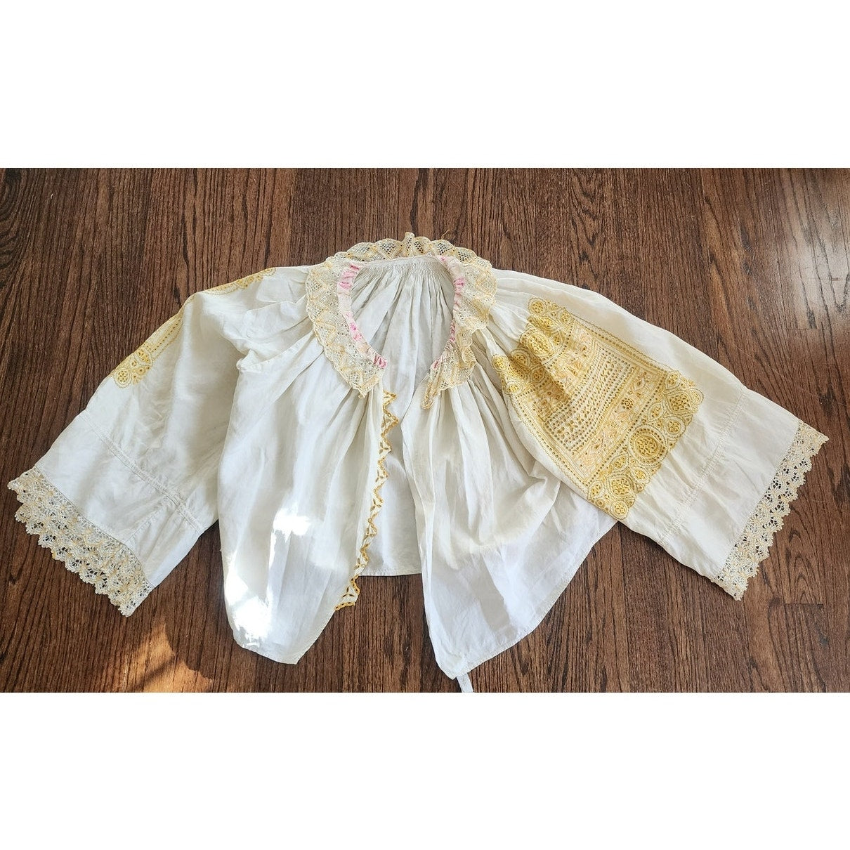 Antique Slovakian Folk Costume COMPLETE Kroj Piesteny Wedding Outfit Blouse Skirt Vest Cap Belt