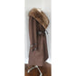 Vintage 70s SILLS A Bonnie Cashin Design Brown Leather Raccoon Fur Coat