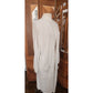 Vintage 1980s Maria Rodriguez Chicago Cardigan Duster Long Jacket Cream Knit L