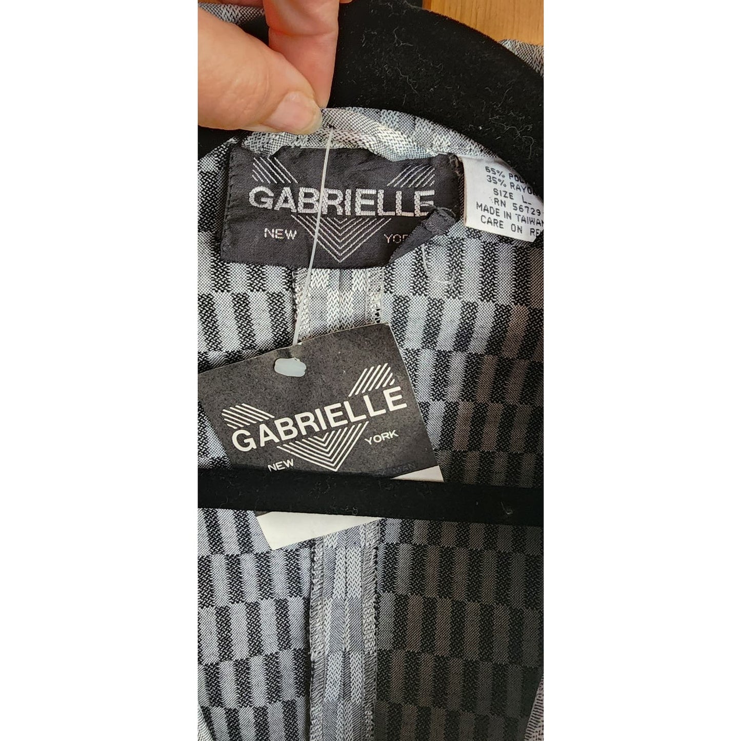 Vintage 80s Mens Gray Blazer by Gabrielle NWT (Deadstock)