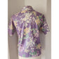 Vintage 80s Laura Ashley Blouse Purple Floral Print Shirt